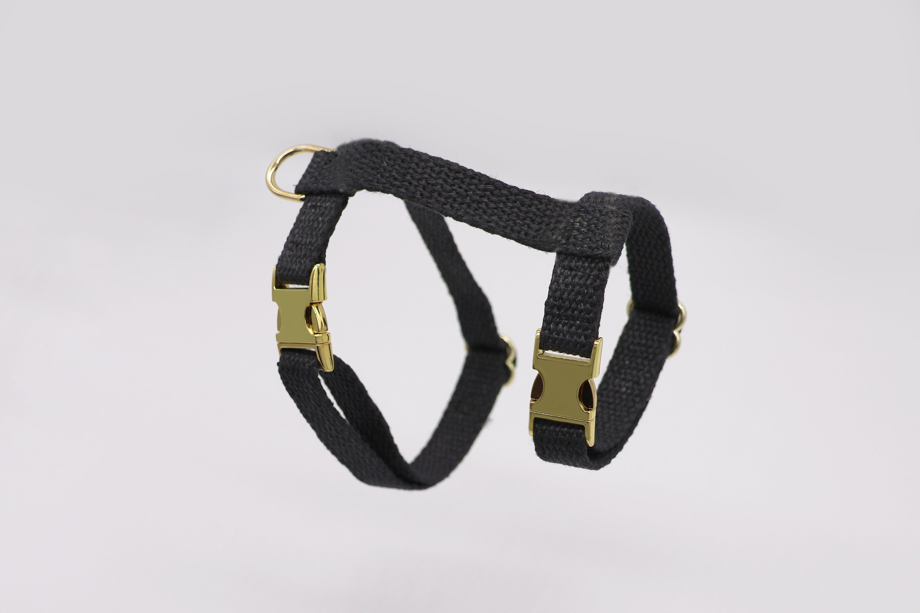 Black Just Hemp H-Style Cat Harness