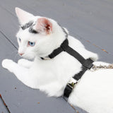 Black Just Hemp H-Style Cat Harness