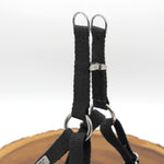 Sewn Top Black Just Hemp Step-In Dog Harness