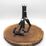 Sewn Top Black Just Hemp Step-In Dog Harness