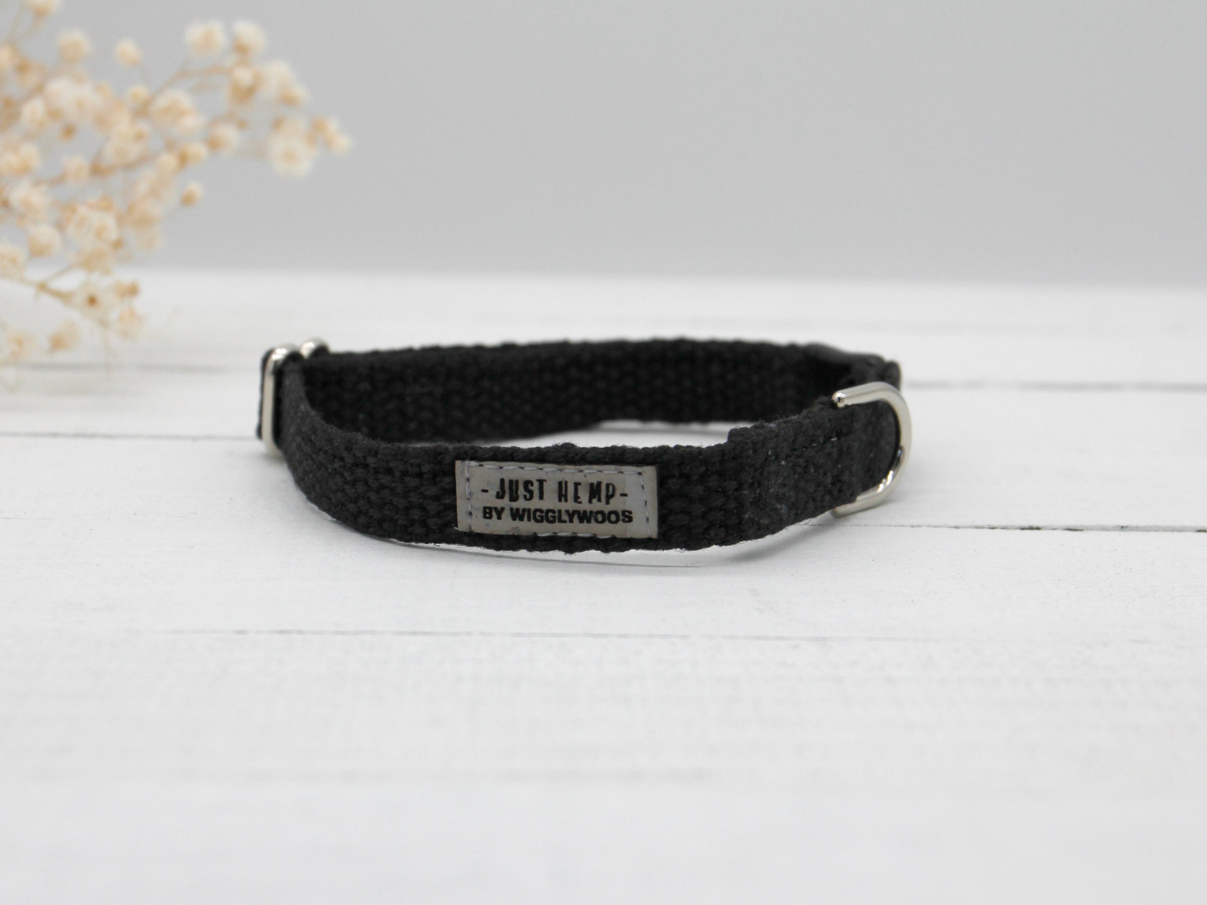 Just Hemp Black Cat Collar