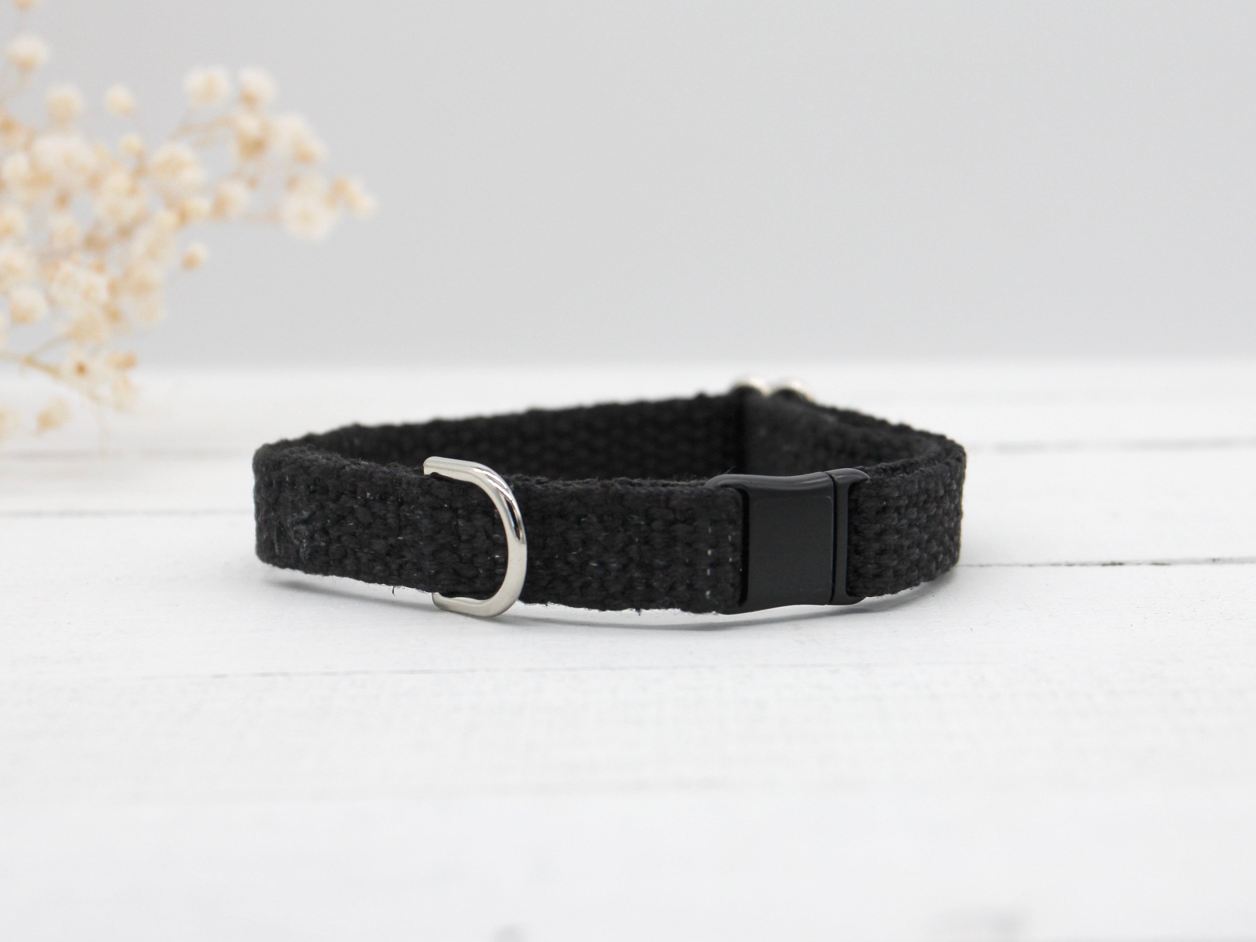 Just Hemp Black Cat Collar