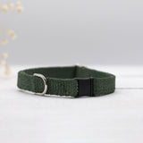 Just Hemp Sage Green Cat Collar