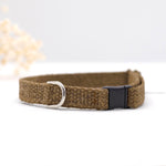 Tea-Stained Just Hemp Cat Collar