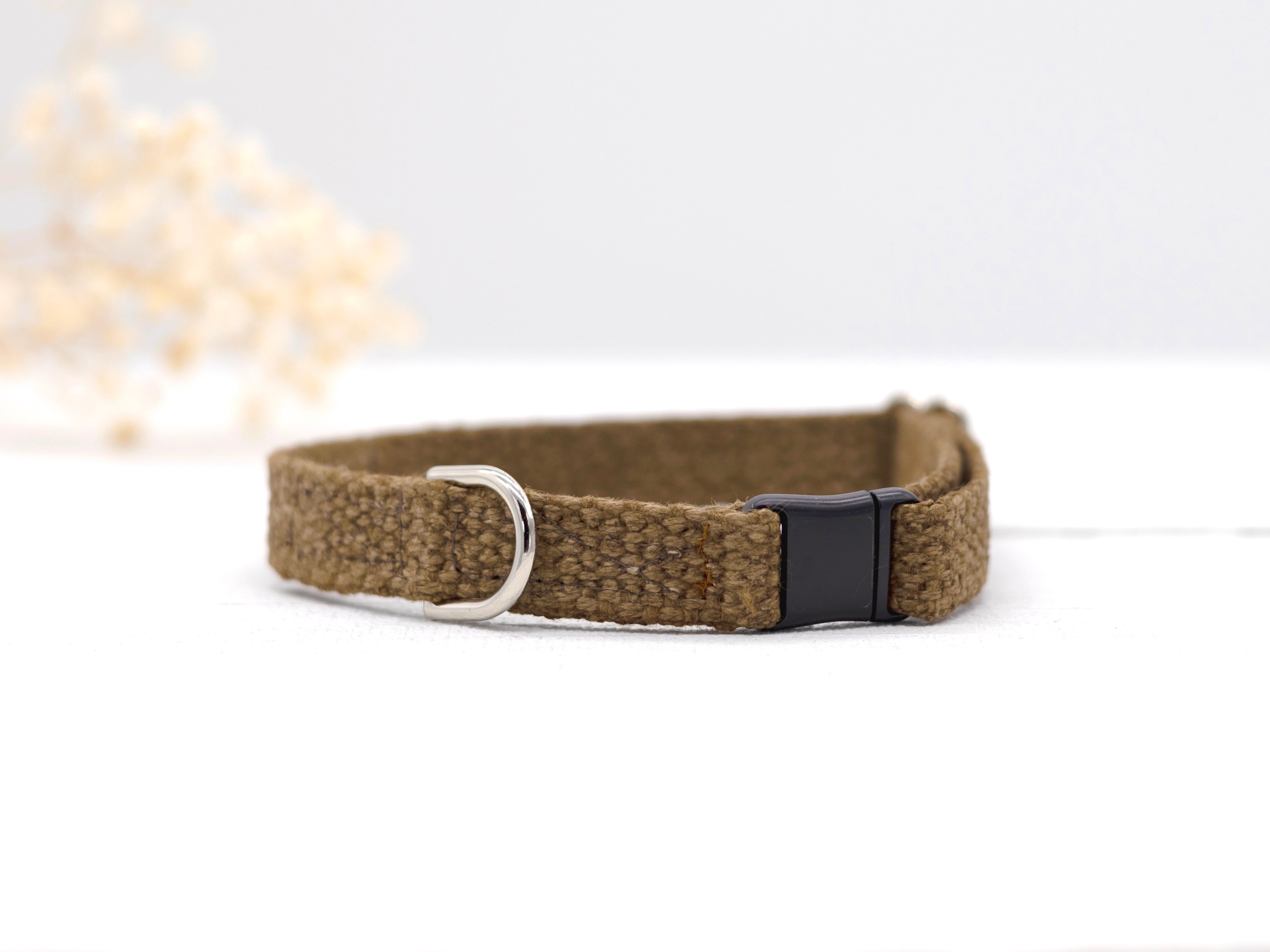 Tea-Stained Just Hemp Cat Collar