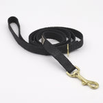 Flat Black Just Hemp Cat Leash / Tiny Dog Leash