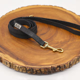 Flat Black Just Hemp Cat Leash / Tiny Dog Leash