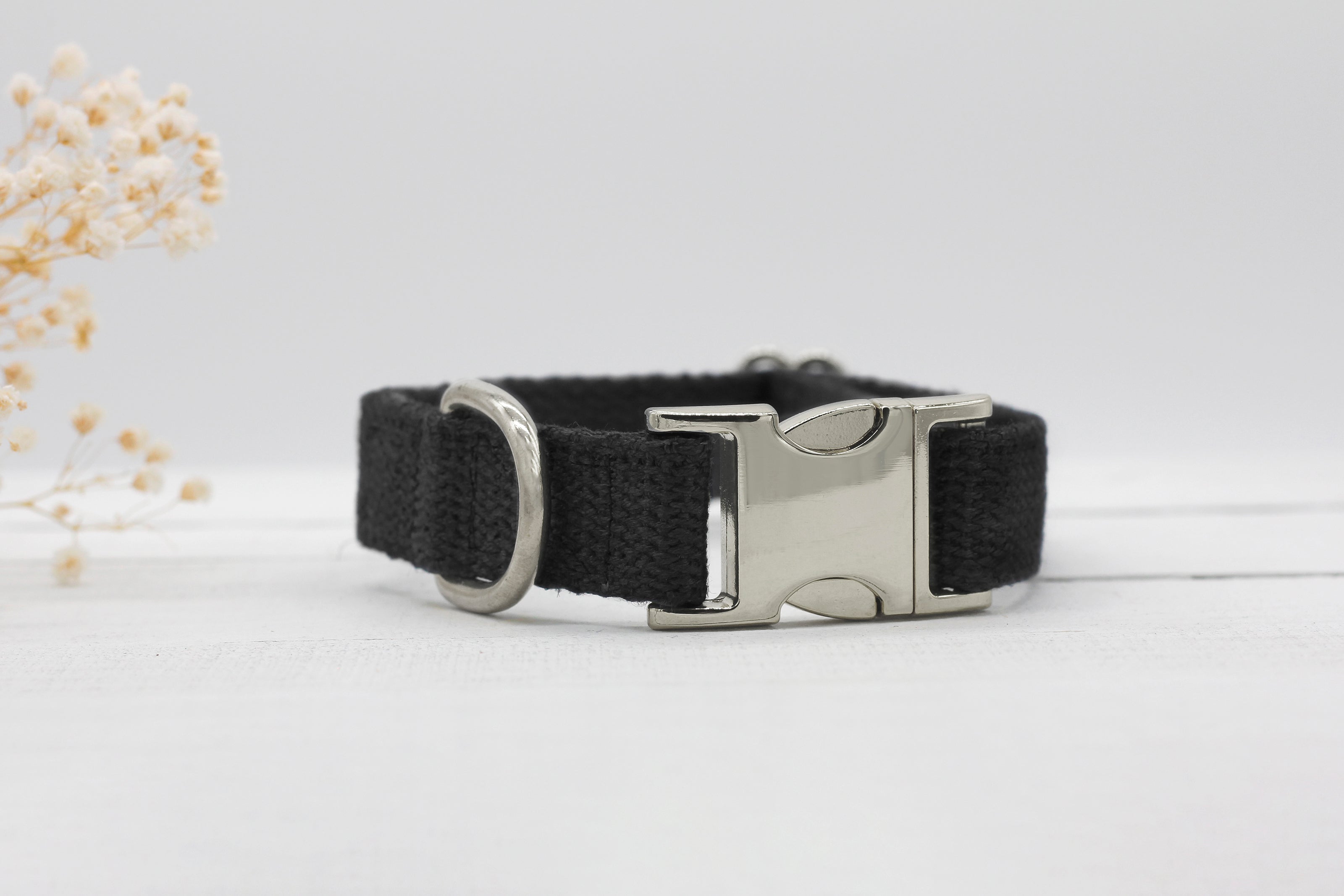 Just Hemp Black Dog Collar