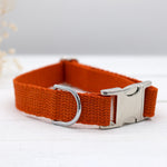 Just Hemp Sunset Orange Dog Collar