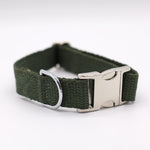 Just Hemp Sage Green Dog Collar