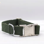 Just Hemp Sage Green Dog Collar