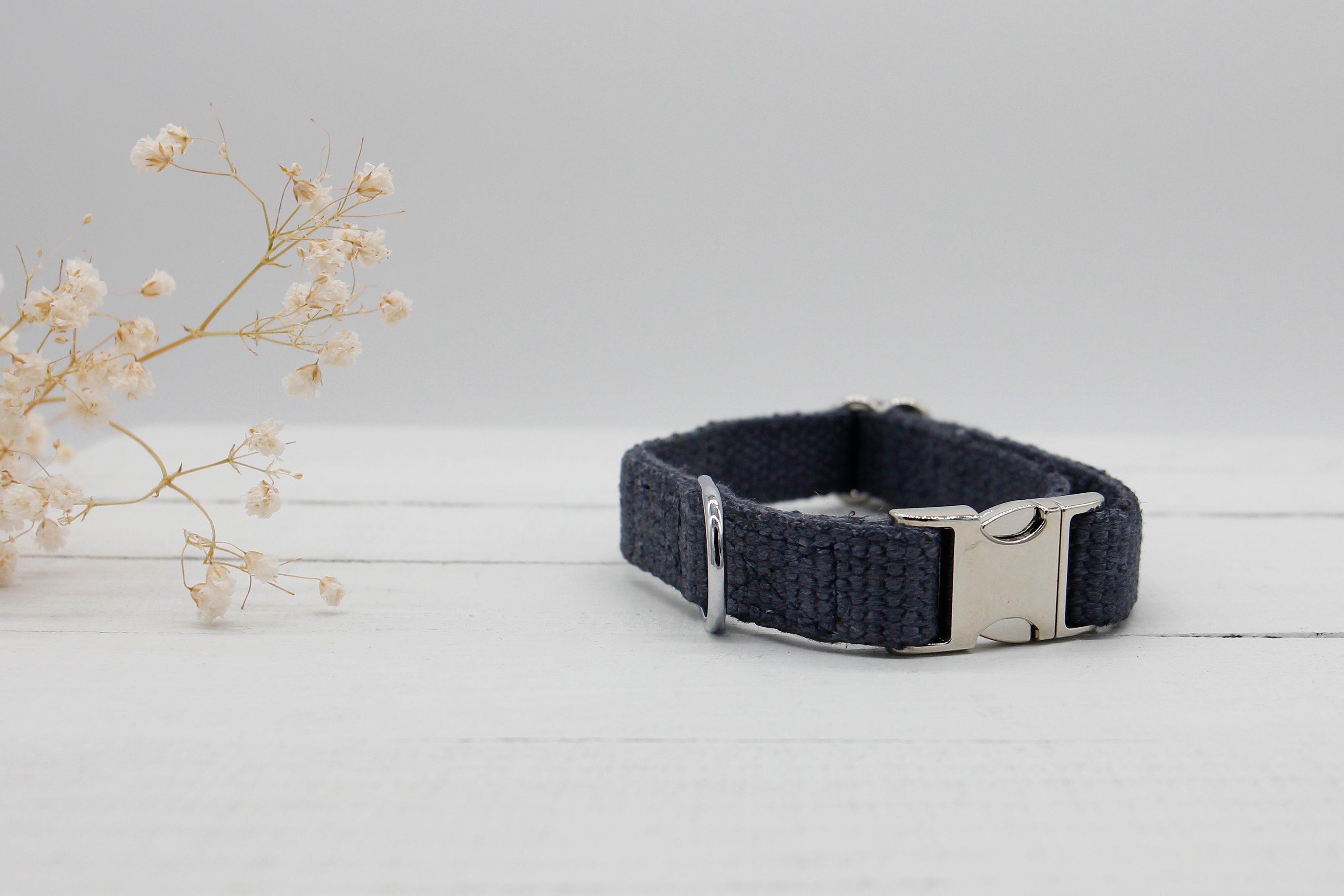 Just Hemp Nantucket Blue Dog Collar