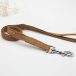 Tea-Stained Just Hemp Flat Dog Leash